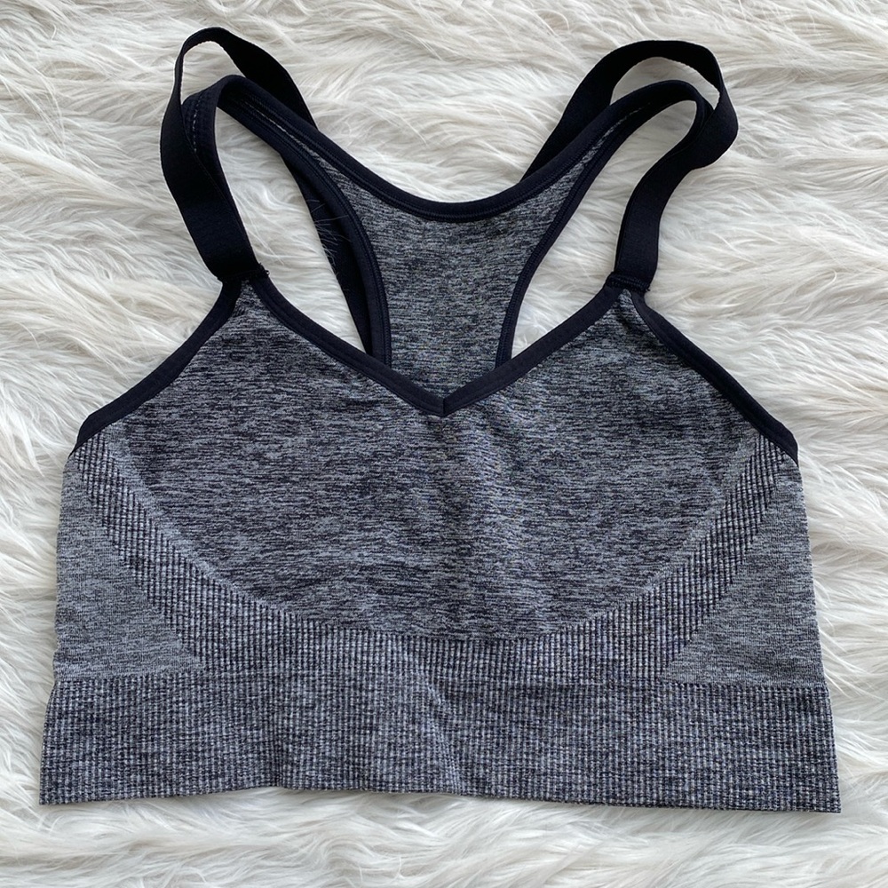 All in Motion | Gray Seamless Racerback Sports Bra